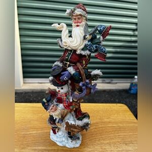 Vintage Lenox Annual Pencil Santa- 2004-“North Pole Friends”